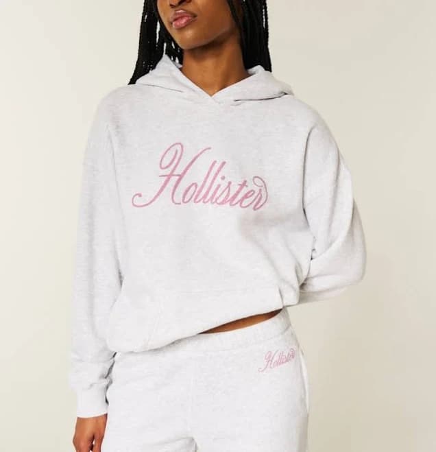 Hollister Women's Oversized Sparkle Hoodie