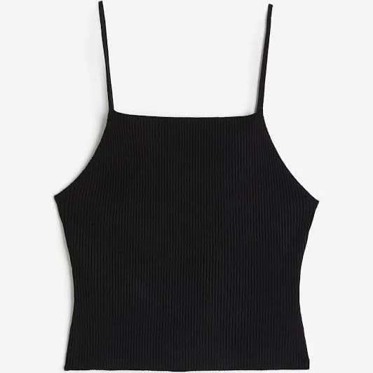 H&M Ladies Rib-Knit Camisole Top