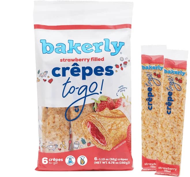 Bakerly Strawberry Filled Crepes