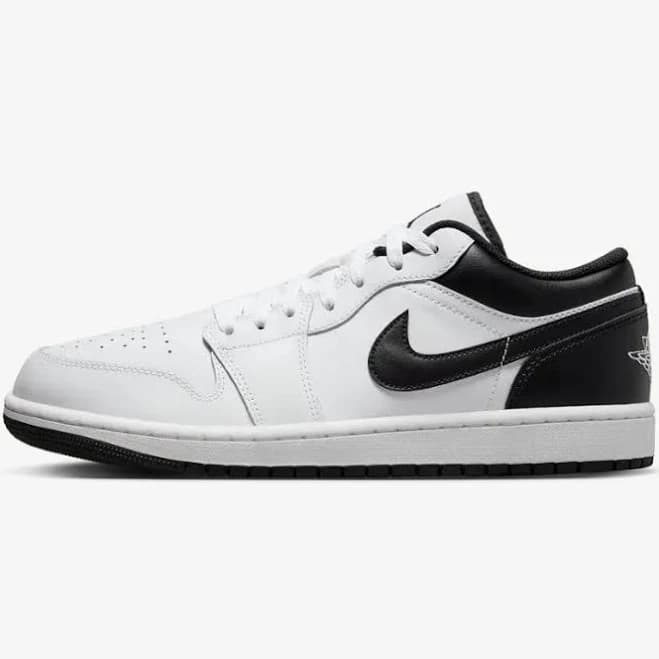 Nike Air Jordan 1 Low White Black 553558-132 Men Casual Sneakers