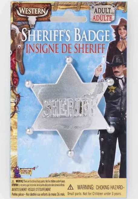 Forum Novelties Boys Western Cowboy Sheriff Badge Costume Accessory