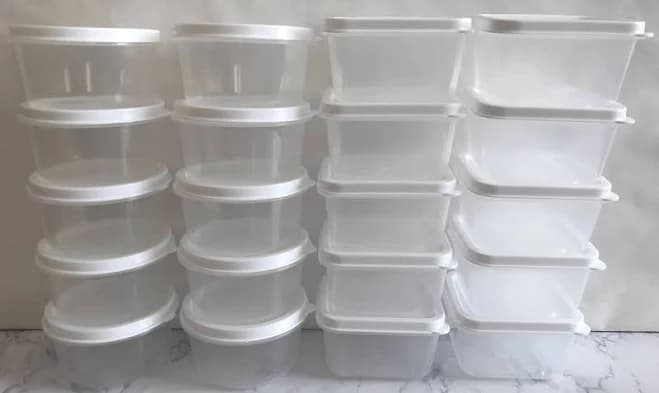 2oz Slime Containers with Lids: Round or Square Mini Storage