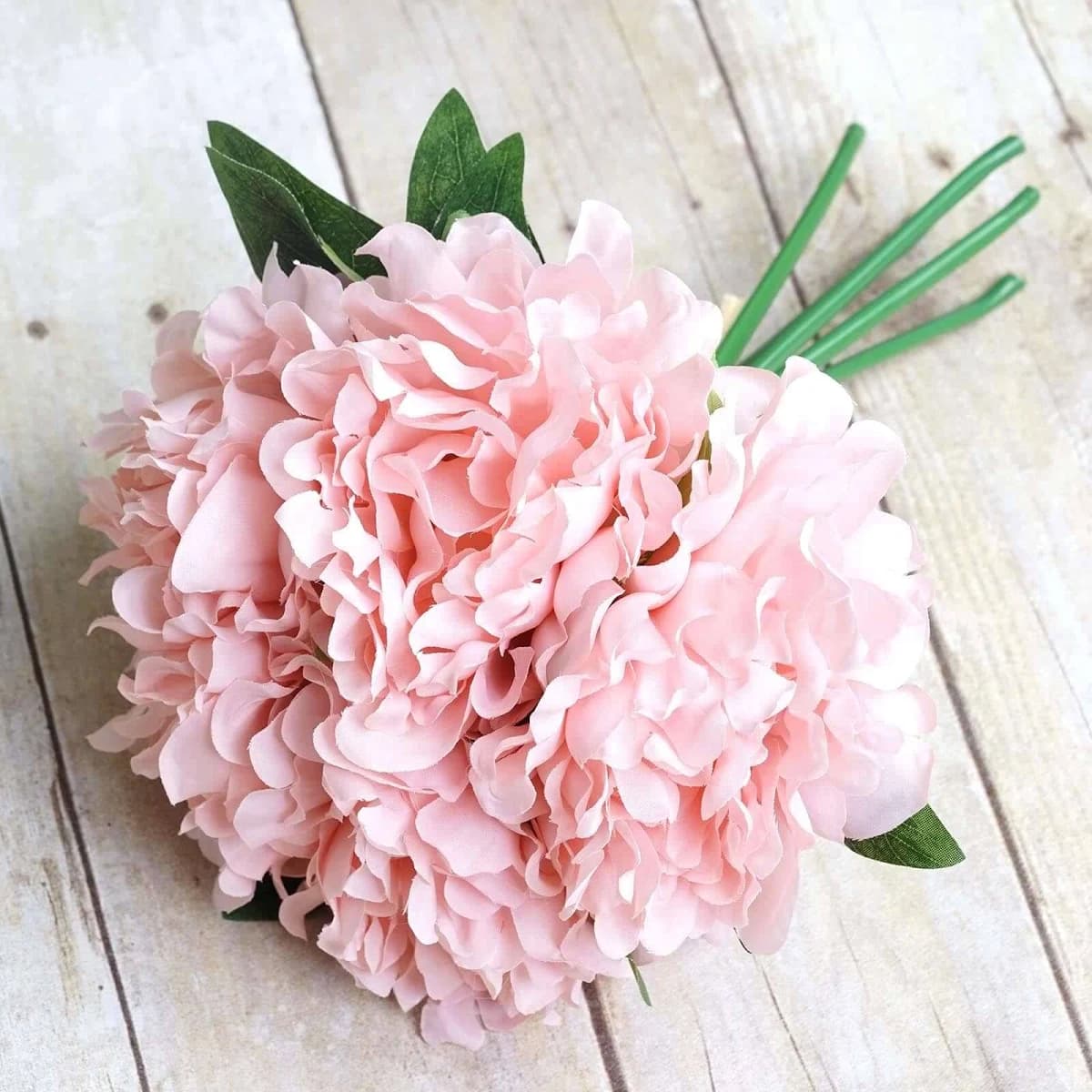 eFavormart 11" Real Touch Artificial Silk Peonies Flower Bouquet
