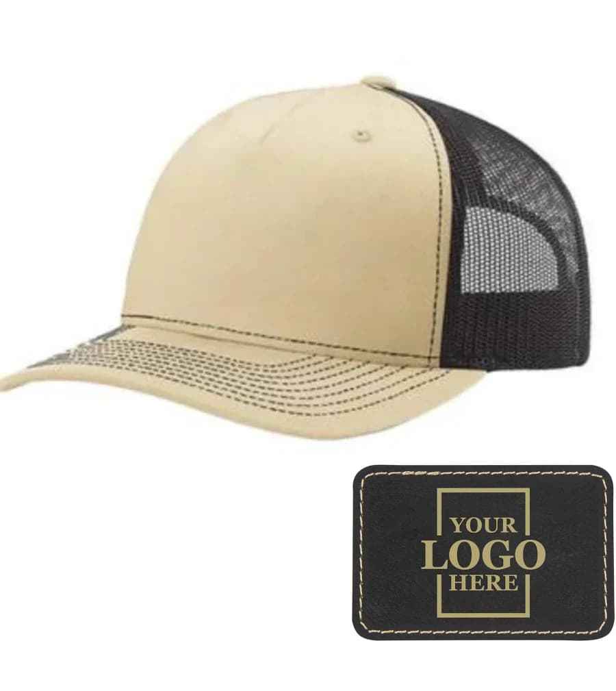 Trucker Snapback Hat with Rectangle Patch