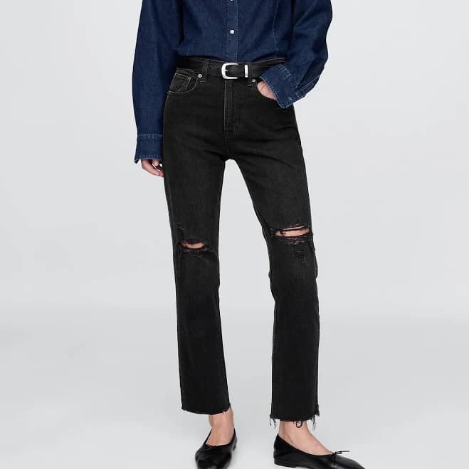 Gap Women's High Rise Cheeky Straight Jeans