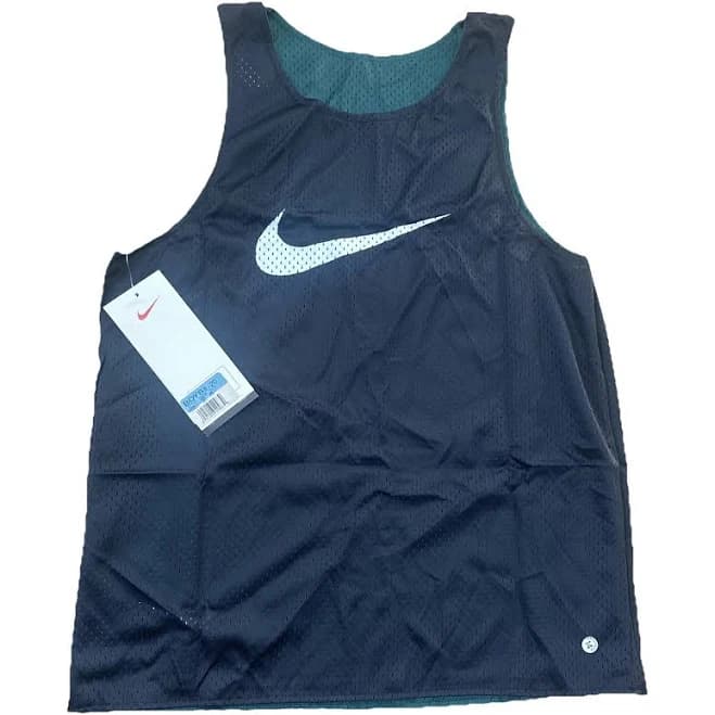 Nike Youth Basketball Jersey Reversible Black Green Vintage Medium