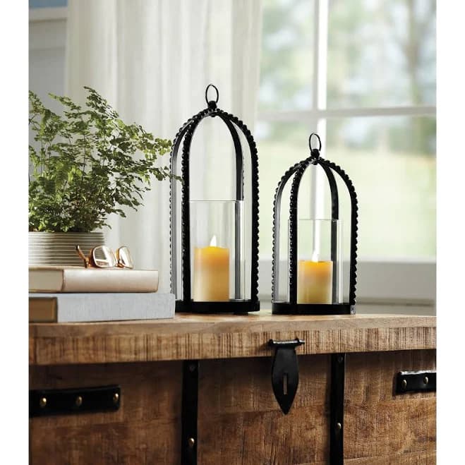 Set of 2 Cage Lanterns