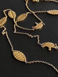 KENZO Designer Necklace, Vintage French Specialist Chain With Little Elephant Pendants , Paris Fashion Collectible, Kenzo Jewellery, Bijoux - Etsy
