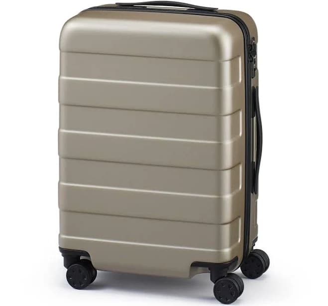 Muji USA Adjustable Handle Hard Shell Suitcase