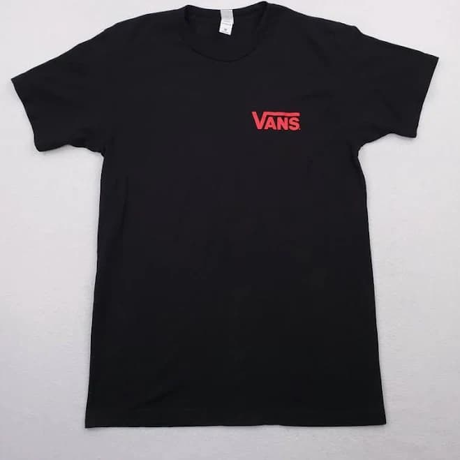 Vans Off The Wall Black Short Sleeve T-shirt Unisex Adult Sz M Classic