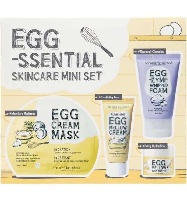 Too Cool for School Egg-Sential Skincare Mini Set