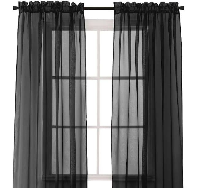 Elegant Comfort 2-Piece Sheer Panel with 2inch ROD Pocket