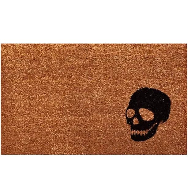 Calloway Mills Black Skull Doormat