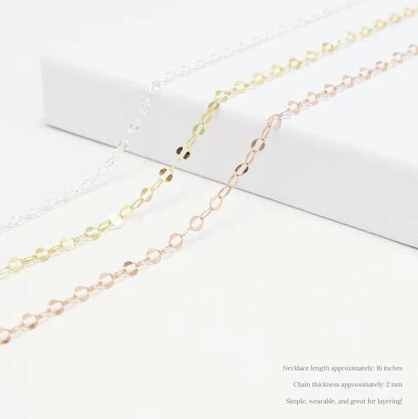Delicate Gold Chain Necklace Minimalist Necklace Layering Chain Thin Silver Chain