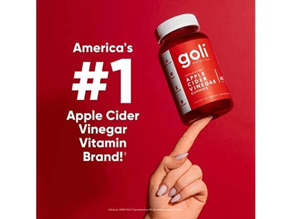 (2-PK) Goli Apple Cider Vinegar Gummy, 60-Count