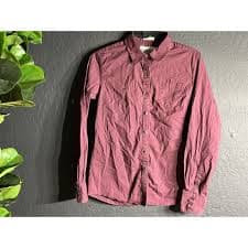 Ariat Womens Real Shirt M Maroon Red Button | Mercari