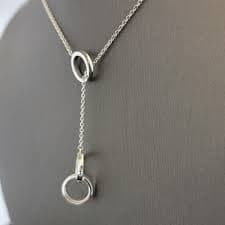 Tiffany & Co. Sterling Silver Interlocking Rings Lariat Necklace | eBay