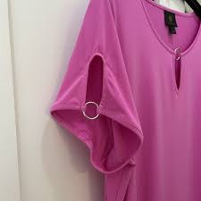 JM Collection Pink Tie Top Size Large | eBay