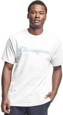 Champion Mens Classic Jersey Contrast Stitch Tee