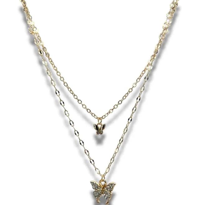 Mariposa Butterfly Gold Necklace