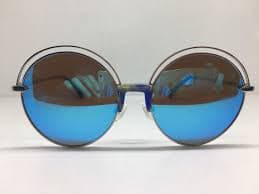 Silver Round Sunglasses Frame PIN UP GIRL