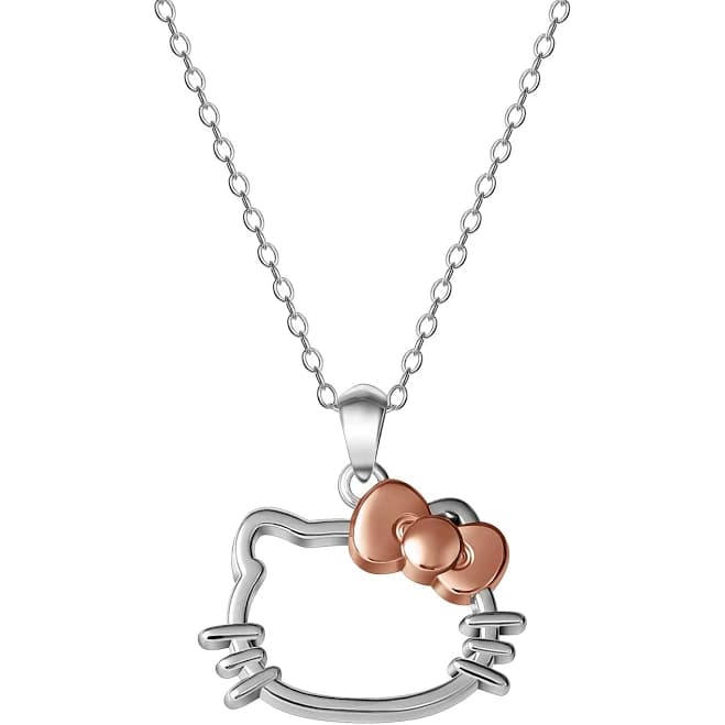 Hello Kitty Sterling Silver Silhouette Necklace