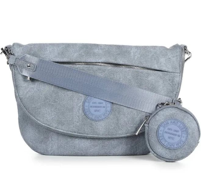 Sam & Libby Denim Crescent Shoulder Handbag
