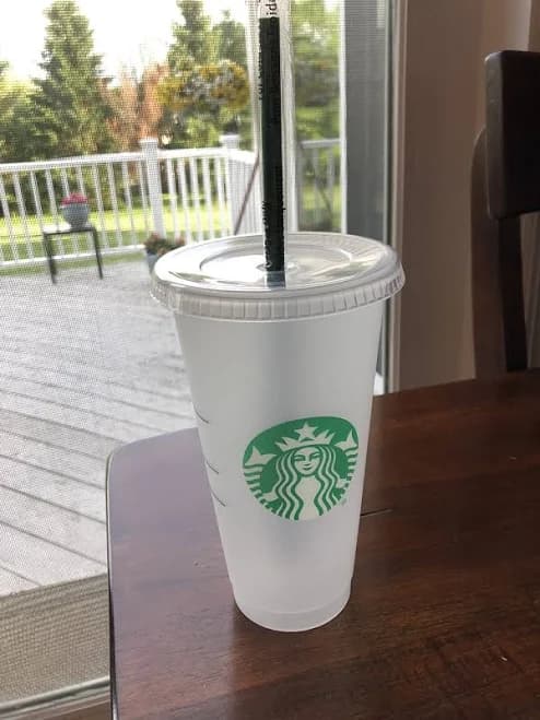 Starbucks Mermaid Siren Logo Reusable Frosted Cold Cup Coffee Tea