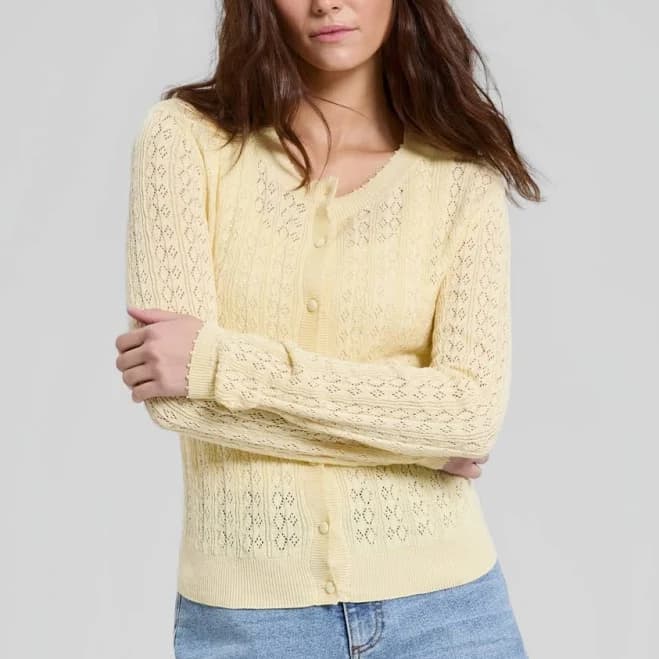 And Now This Women's Pointelle Cardigan