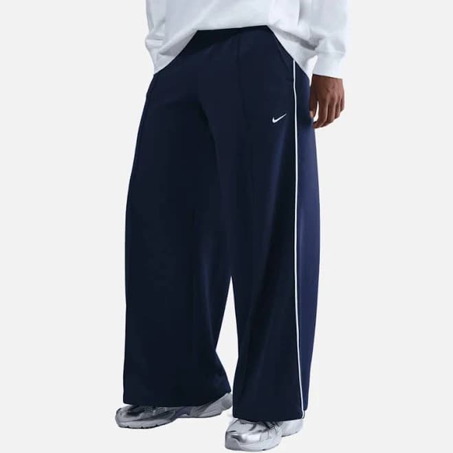 Nike Women's Mid-Rise Wide-Leg Track Pants