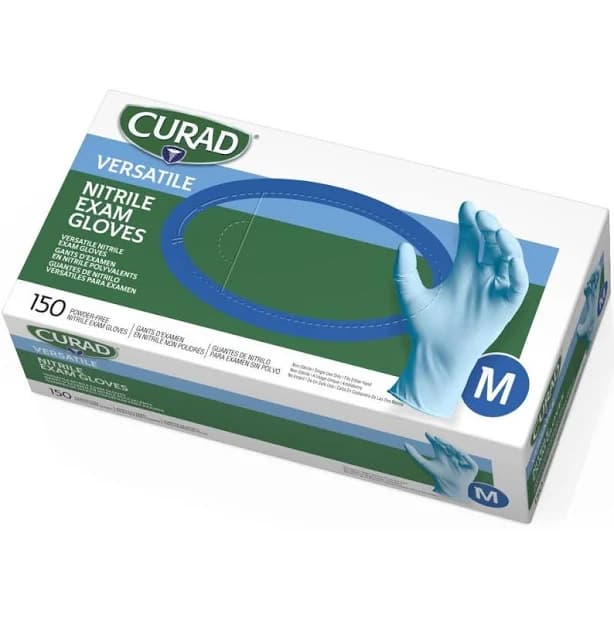 Curad Powder Free Nitrile Exam Gloves