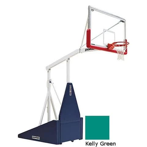 Kelly GreenIndoor Portable Porter 735 Adjustable Height Basketball System