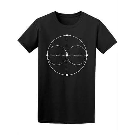 Three Circles Abstract Figure Men's Tee