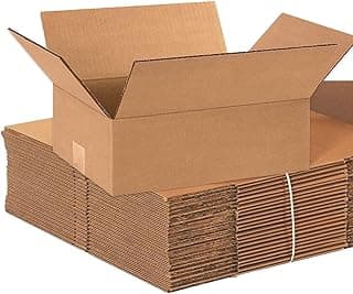 BOX USA Shipping Boxes Medium 12"L x 9"W x 4"H 25-Pack - Corrugated Cardboard Box for Moving, Mailing, Packing, Packaging and Storage