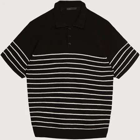 Oak + Fort Striped Polo Shirt