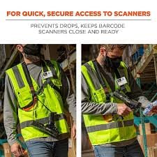 Squids 3138 Small Padded Barcode Scanner Harness + Lanyard for Mobile Computers (19188) | Staples