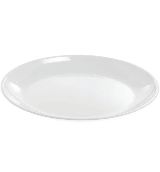 Shallow Serving Bowl Oval White Melamine - 16"L x 12"W x 2"H