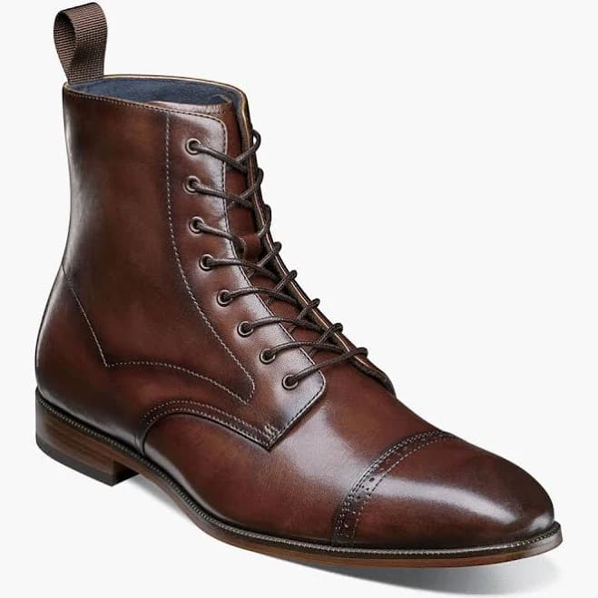Stacy Adams Men's Henry Cap Toe Lace-Up Boot