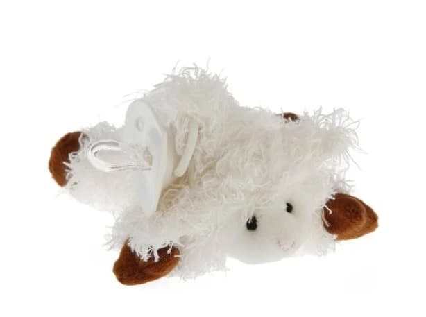 Doodalou Plush Pacifier Toy Furry Friend and Pacifier
