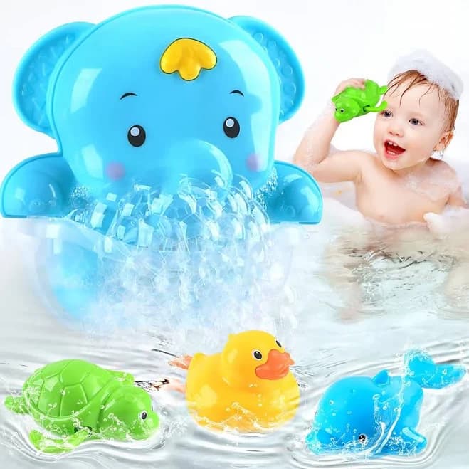 4 in 1 Elephant Bubble Bath Toys