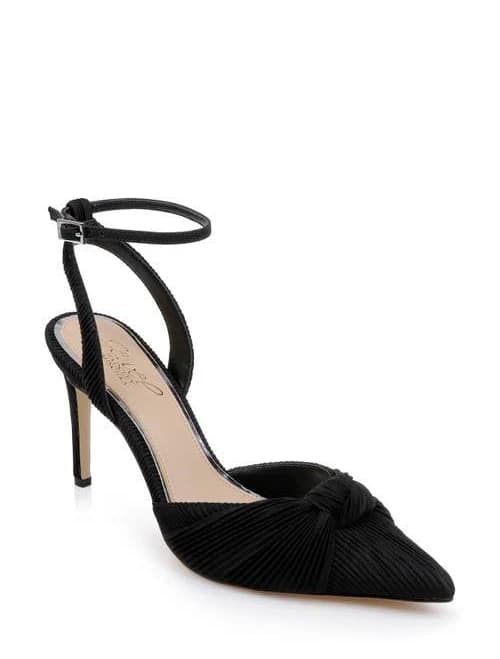 Badgley Mischka Women's Enid Pointed Toe Ankle Strap Pumps