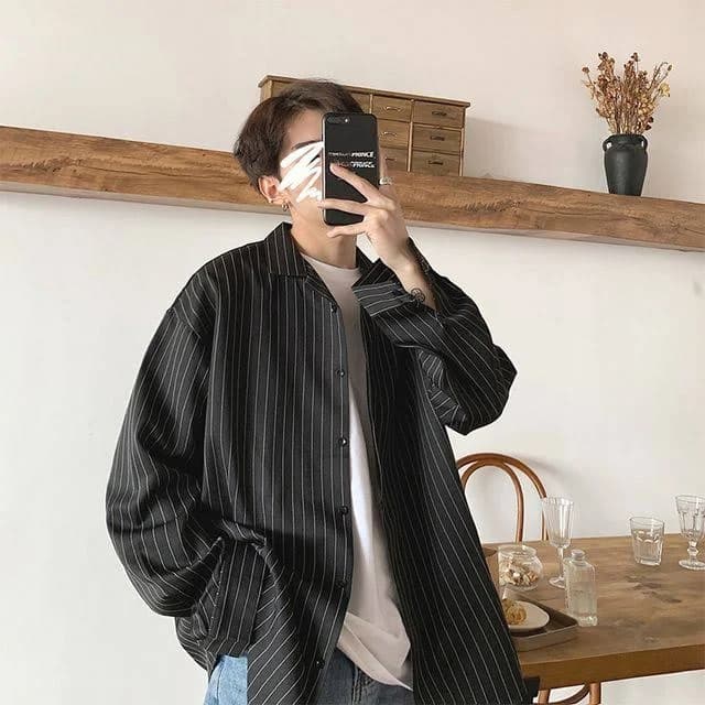 Phoneus Oversized Pinstripe Shirt