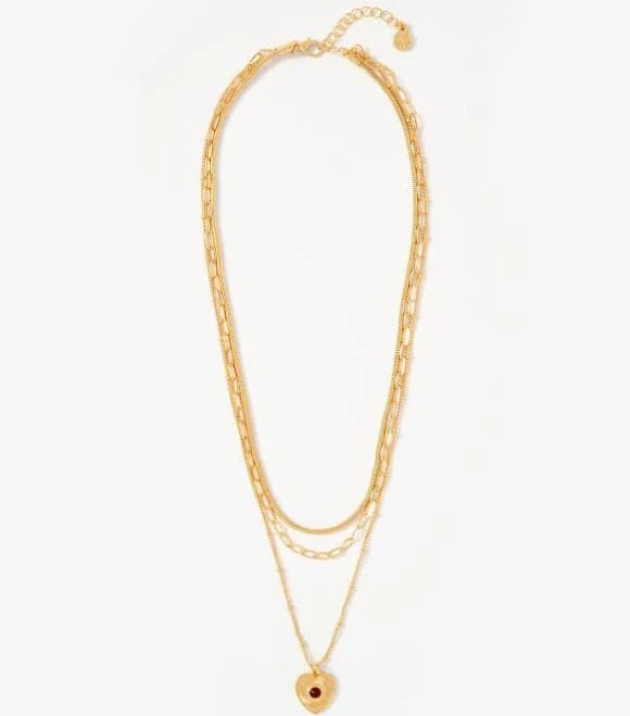 Layered Heart Necklace