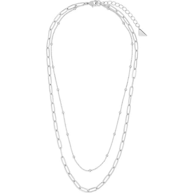 Sterling Forever Women's Leah Layered Chain Necklace