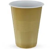 True Gold Disposable Plastic Cups