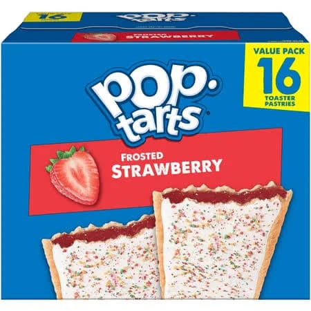 Pop-tarts Frosted Strawberry Toaster Pastries, Breakfast Foods, Shelf-Stable, 27 oz (16 Count)