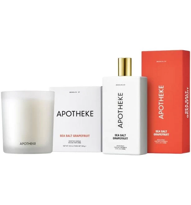 Sea Salt Grapefruit Room Spray and Classic Candle Duo