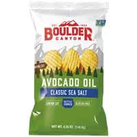 Boulder Canyon Sea Salt Avocado Oil Canyon Cut Kettle Chips 5.25 Oz