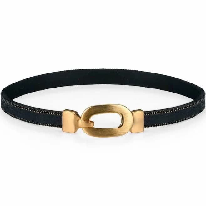 Punk Gothic Wide Pu Leather O Ring Collar Choker Necklace Men Women