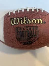 Vintage WILSON 1001 Authentic NCAA Leather College Football Game Ball USA xii